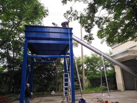 下蜀污水厂污泥料仓